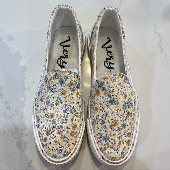 VERY G Roxanne Floral Canvas Slip On Sneaker Shoes Women’s SZ 9 Med BNWB - Picture 3 of 10